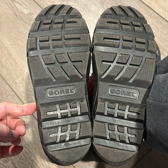 Sorel Men's Winter Snow Boots with Warm Lining NY1799-228 in Brown/Maroon  Sz 5 - Picture 7 of 9